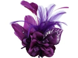 Broche De Flor Em Tecido Roxo Elegante Da Ciieeo, Acessório Refinado, Grampo De Cabelo Confortável Para
