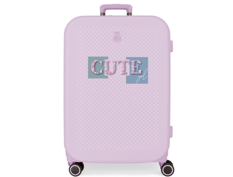 Maleta de Viaje Mediana ENSO Cute Girl Morado (48x70x28cm - 79 L)