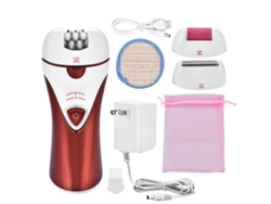 Máquina De Depilación Eléctrica 3 En 1 Para Mujeres Depilador Epilador Pedicura Rojo