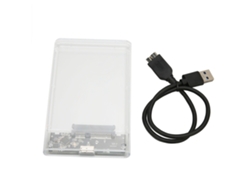 Enclosure De Hdd Ssd Transparente 2.5 Polegadas Usb3.0 5gbps Plug And Play Portátil U25ty3.0