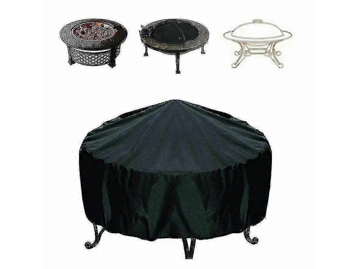 Protector Redondo Para Hoguera Oxford 210d Impermeable Anti-polvo Anti-uv Ajuste Personalizado 77*77*70cm
