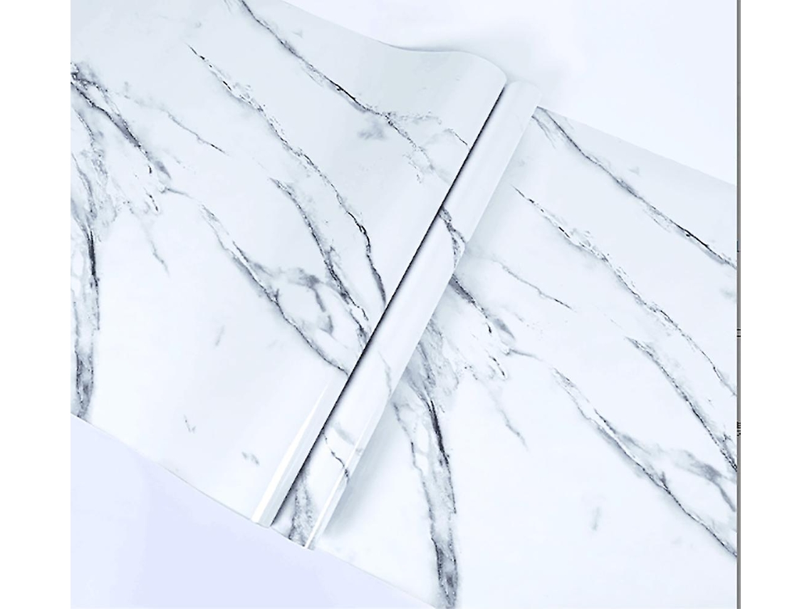 Omni-papel Pintado Autoadehesivo Pvc 5m X 60cm Impermeable Para Cocina Armarios Muebles Decoración Marmoleada