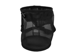 Jaula portátil de malla de nailon negro para mariposas con ventilación.