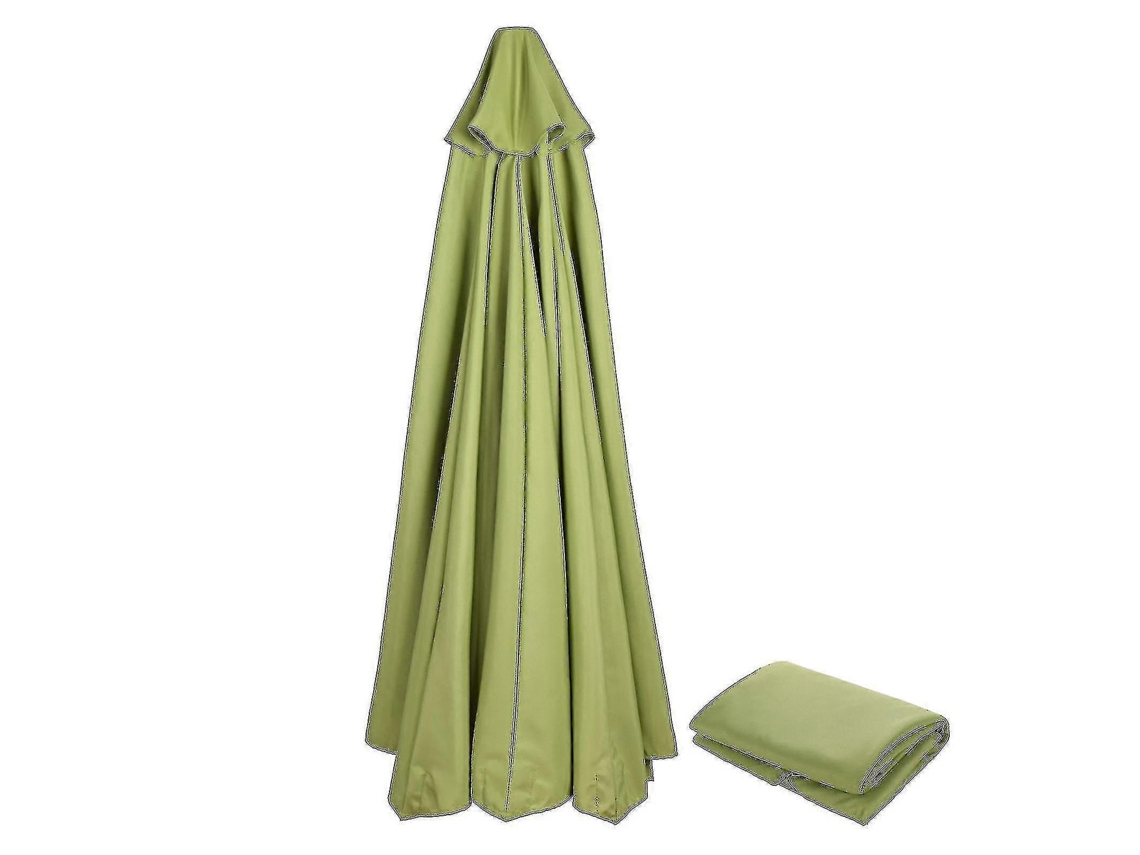 Toldo De Repuesto Para Paraguas De Jardín 3m 6/8 Brazos Tela Poliéster Impermeable Protección Uv Oferta 50% 300cm*8k Verde Ágata