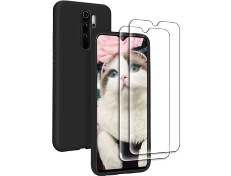 Carcasa + Protector Xiaomi Redmi Note 8 Pro HONGWE. Negro