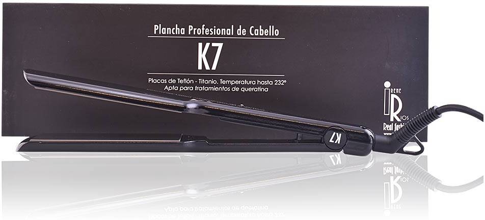 Plancha de Pelo IRENE RIOS K7 Straightener Negro