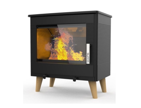 Estufa de leña negra resistente al agua de 7,3 kw FR9016170B - SUPRA
