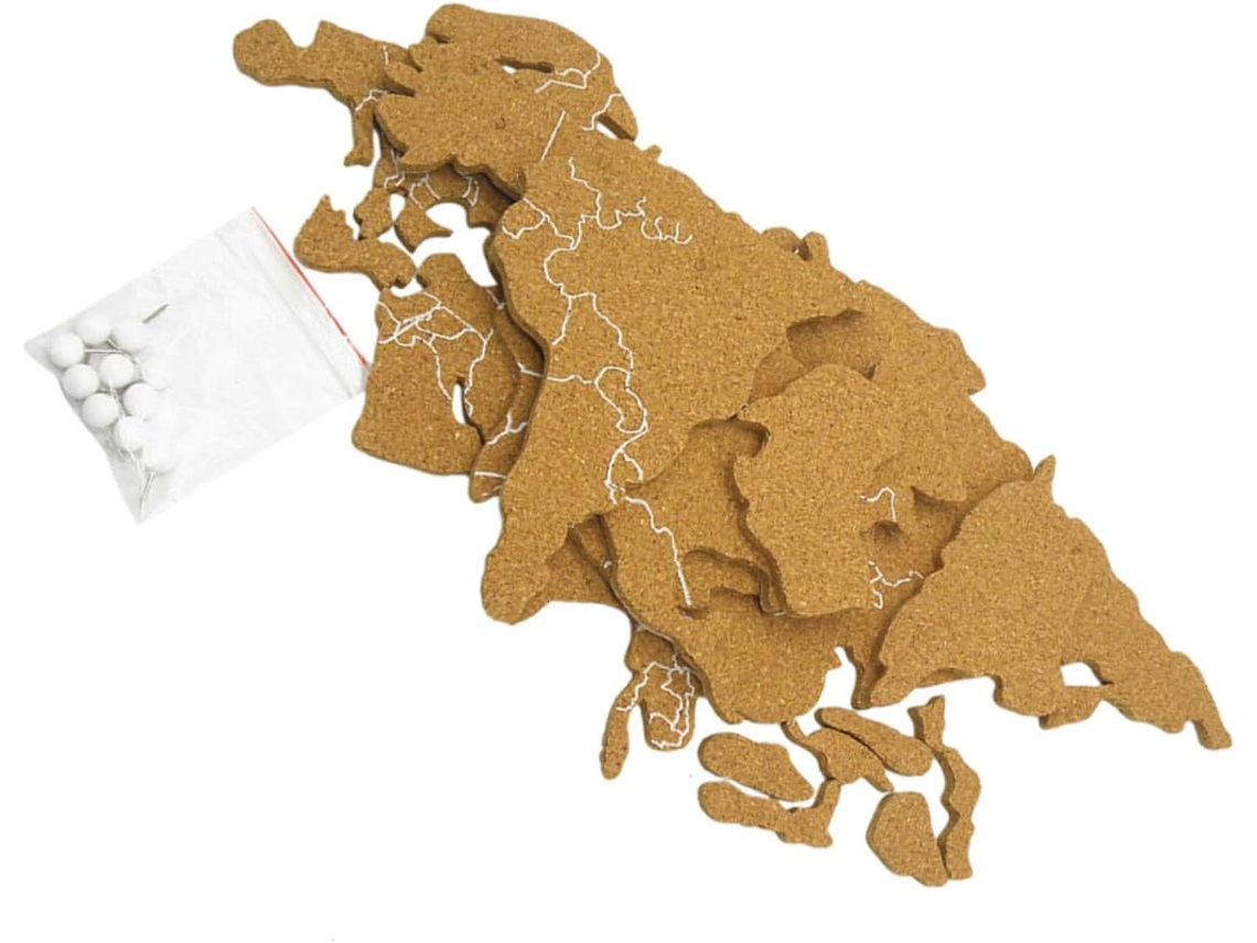 Besportble Mapa De Corcho Stobaza Con Tira Y Pared Creativo Para Oficina Y Hogar 70,00 X 40,00 X 0,60 Cm Pu...