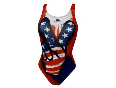 Traje de baño para Mujer TURBO Victory Pro Resist Multicolor para Natacion (11 - 12 Años)