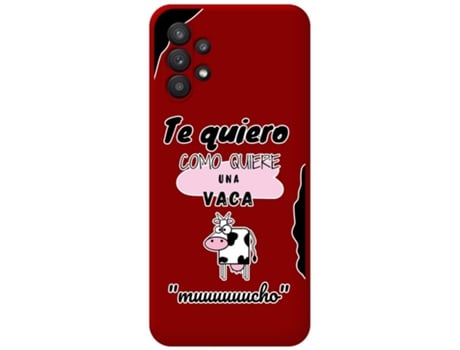 Carcasa Samsung Galaxy A32 5G TUMUNDOSMARTPHONE Silicona Líquida Dibujos Rojo