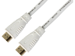 Cable HDMI TECHLY (HDMI - HDMI - 50 cm - Blanco)