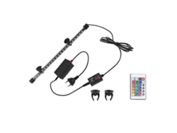 Luz LED para acuario de alto brillo, con múltiples modos, con control remoto y enchufe europeo de 38 cm.