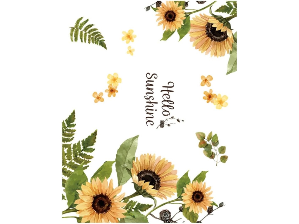Decoración Pegatinas De Pared Girasoles Hechas