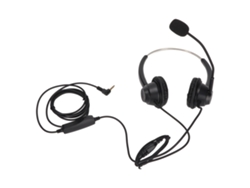 Fone De Ouvido Binaural Para Atendimento Ao Cliente H360d-3.5-mv Com Jack 3.5mm Preto