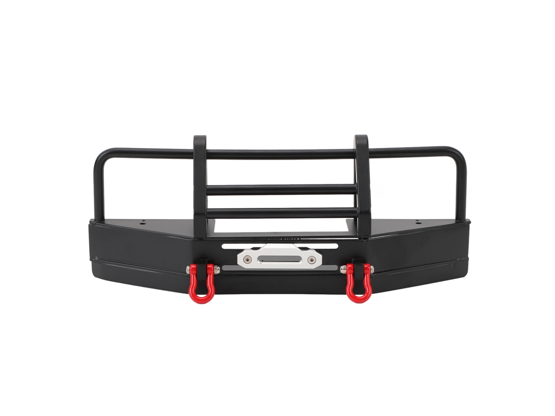 Ymsl Parachoques Delantero De Metal Para Coche Rc Axial Scx10 1/10 Resistente A Impactos Con Hebilla Remolque Hxl