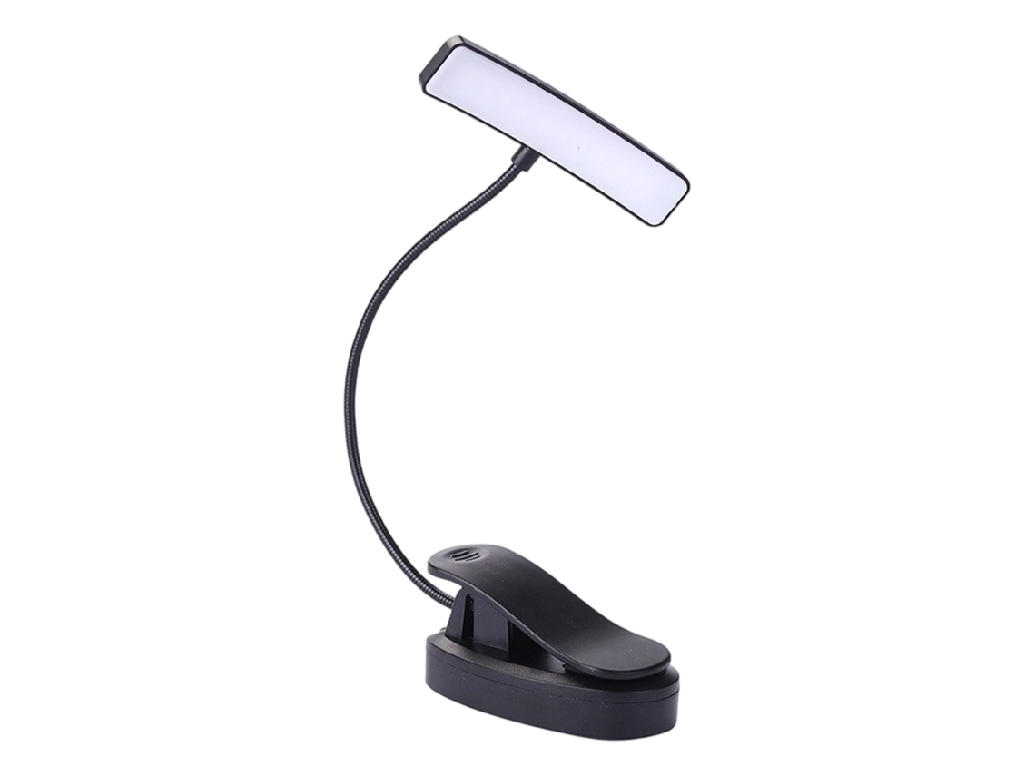 HYMNORA Luz de lectura ajustable 360° para cama y tablet, 3 niveles de brillo, larga duración de batería
