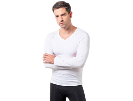 Camiseta Interior ANAISSA Poliamida Hombre (38-40 - Blanco)