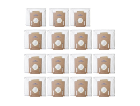 Paquete de 15 bolsas de polvo al vacío para Ecovacs Deebot Ozmo T8 Aivi T8 Max T8 Series T9 Series N8 Pro Plus N8 Pro Robot aspirador