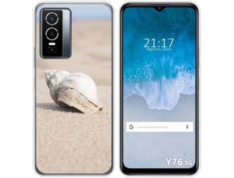 Carcasa para Vivo Y76 5G TUMUNDOSMARTPHONE Dibujos Concha Multicolor
