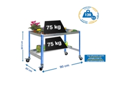 Mesa de cultivo Simongarden Desk Mob. 900x600 Azul/galva
