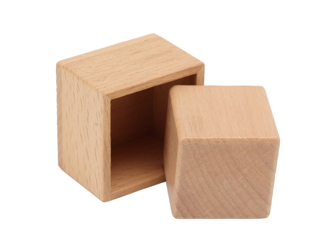 Rebe-juguetes De Madera Cuadrada Para Bebés, Ecoamigables Y Educativos, Juguetes De Aprendizaje Temprano Y De Agarre Para Niños Pequeños