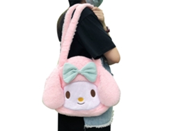 Lindo Bolso De Felpa Suave Y Esponjoso Para La Axila De Mujer, Uniforme Jk, Bolso De Mano De Conejo Rosa