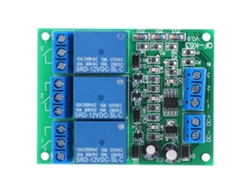 Módulo De Relé Autoblocante De 3 Canales Dc12v 10a Qf-k63-a Con Activación Por Flanco Ascendente