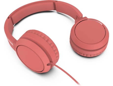 Auriculares con Cable PHILIPS Tah4105Rd (On Ear - Micrófono - Rojo)