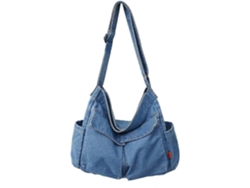 Bolso bandolera de lona, bolso grande tipo hobo, bolso cruzado, multibolsillos, bolso de hombro de lona para mujer y hombre Lalamoli