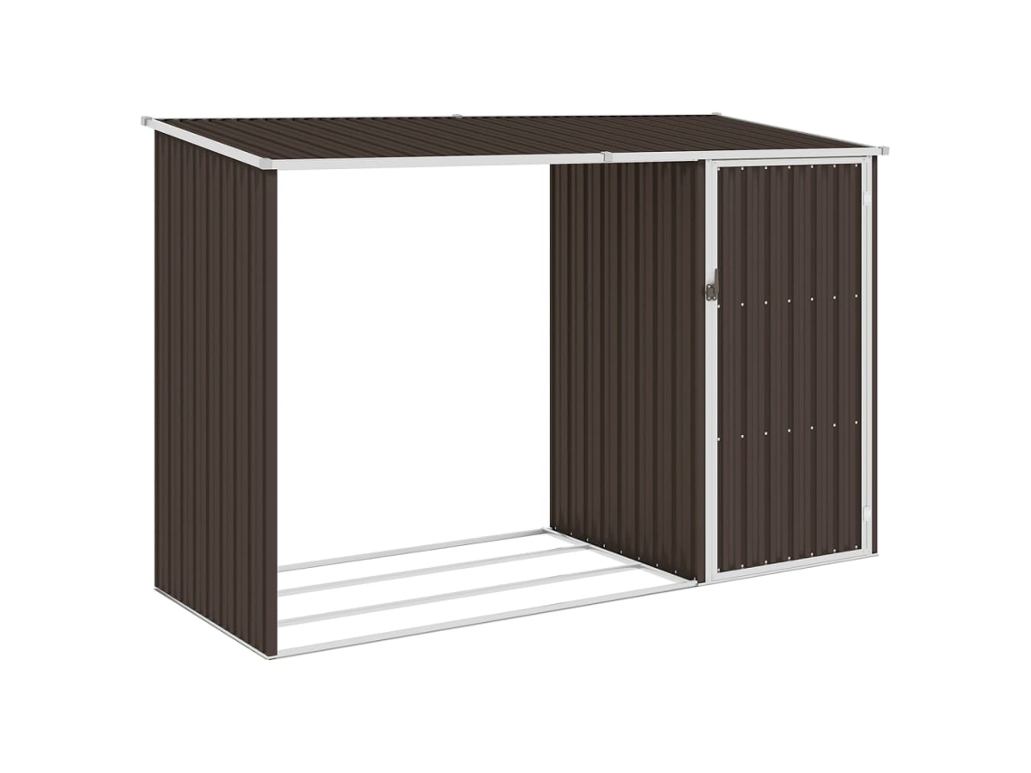 Cobertizo VIDAXL Marrón Acero (245x98x159cm)