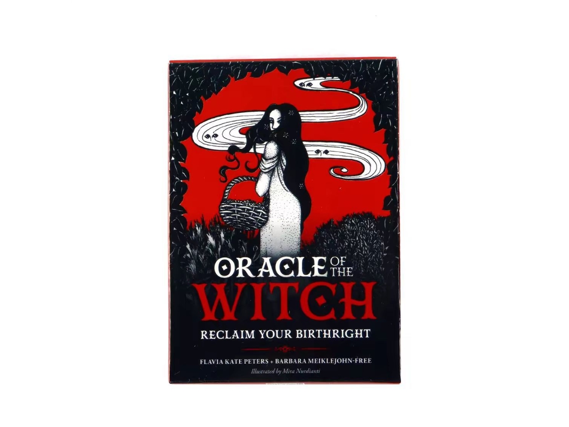Nuevo Juego De Cartas Oráculo De Brujas - 44 Cartas Oráculo, Que Miden 10,4 Cm X 7,3 Cm.