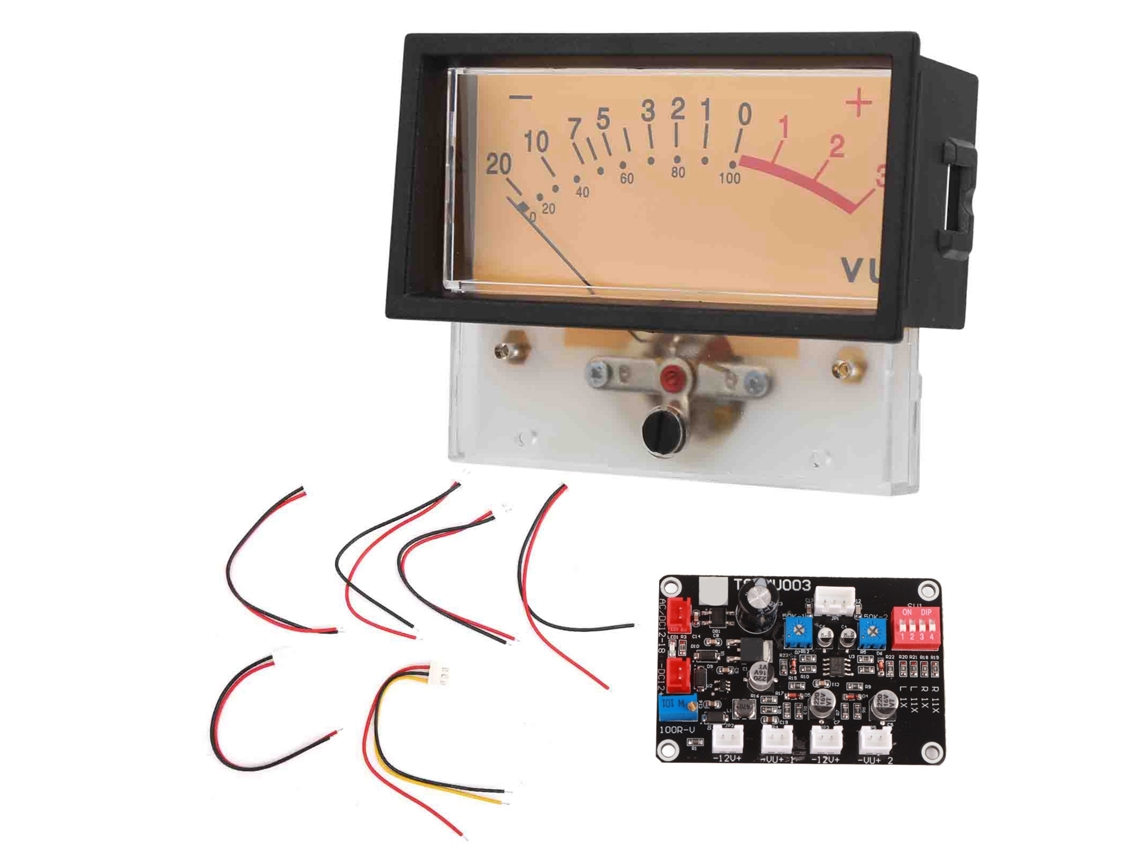 Cabezal De Medidor Vu Con Placa Controladora, Probador De Db Para Bricolaje, Accesorio De Nivel De Audio Hs-9213h