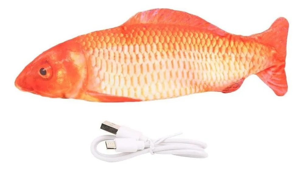 Juguete de pez eléctrico recargable por USB para niños.