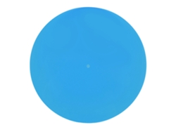 Tapete De Toca-discos Em Acrílico Transparente Azul Para Platina De 12 Polegadas - Reduz Estática E Ruído