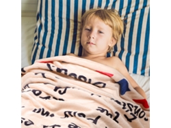 Manta De Franela Suave Con Letras Francesas Para Hijo E Hija, Manta Cálida De Invierno.