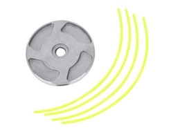 Cabeça de corte de substituição para cortador de grama e roçadeira com 4 fios, acessório para ferramentas de jardim.