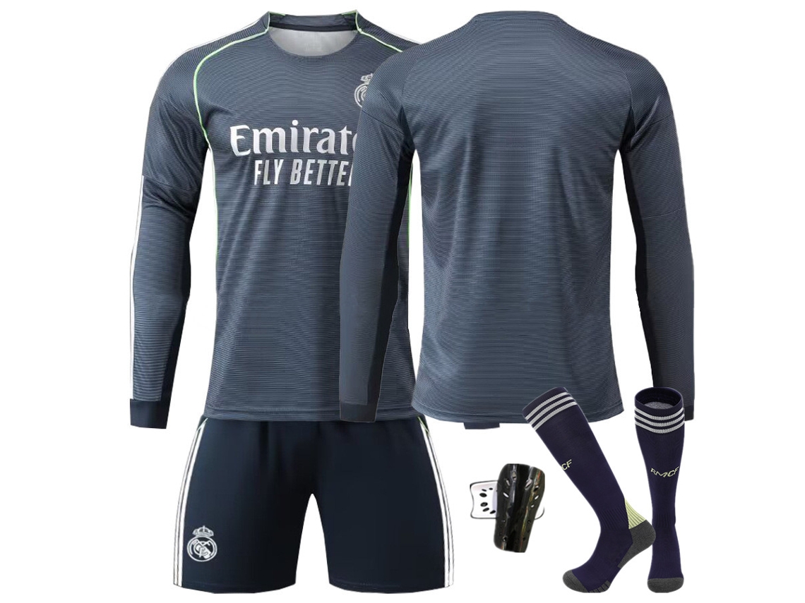 Camisa De Manga Longa Personalizável Do Real Madrid Para A Temporada 2526 (versão Não Oficial) 110 (100cm-110cm)