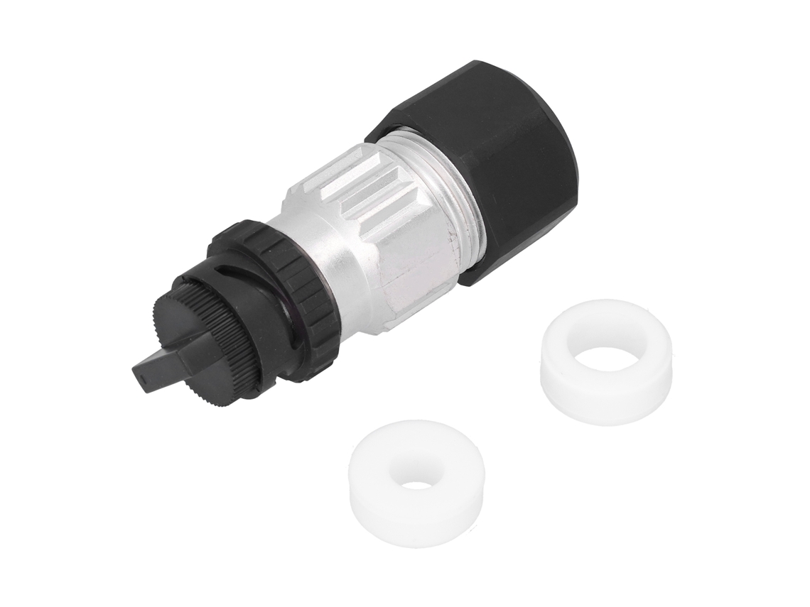 Conector De Alimentación Circular De 2 Pines Plug Recto Con Mangas De Caucho Dc 60v 55a C10‑730511‑z2s