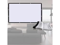 Pantalla De Proyección Plegable De 100, 120 Y 150 Pulgadas, Para Interiores Y Exteriores, Formato 16:9,