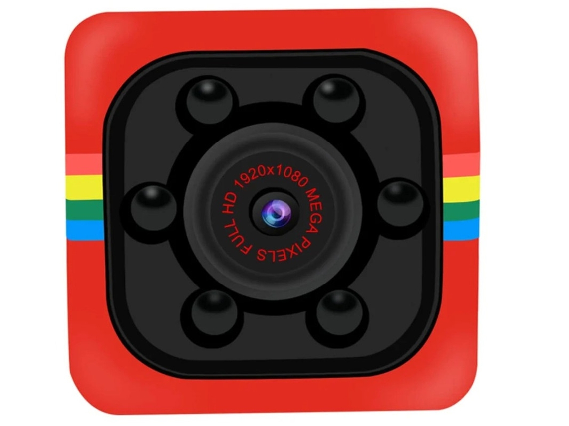 Minicámara SQ11, Bestvite 1080P HD, visión nocturna, sensor de movimiento (roja)