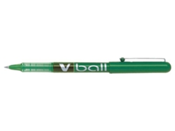 Bolígrafo Pilot Liquid Ink V Ball 07, punta redonda esférica, trazo de 0,7 mm, color verde de 0,5 mm