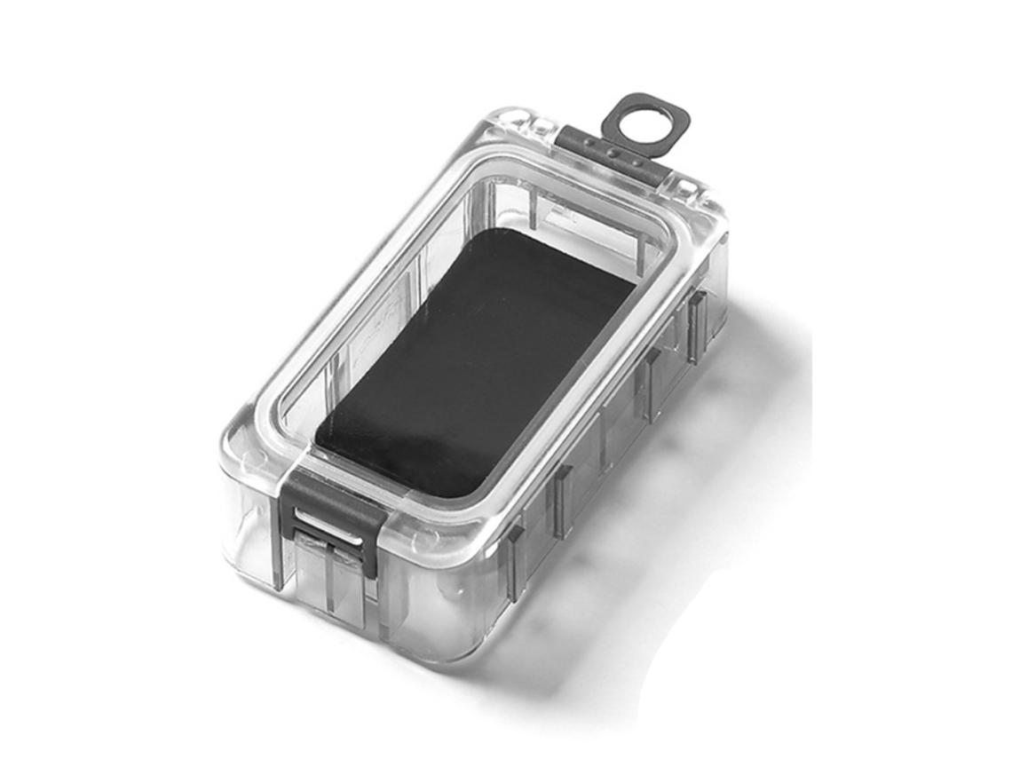 2026rebe-caja De Herramientas De Pesca Con Imán Y Sellado Impermeable, Nocturna Luminosa, Para Alimentos Y Lures, Negro, 1 Pieza