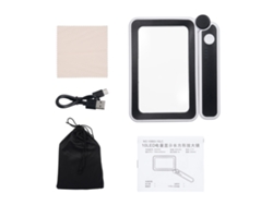 Lupa De Mano 4x Con Luz Led Ajustable Para Lectura Libros Periódicos Regalo Para Mayores Con Visión Baja