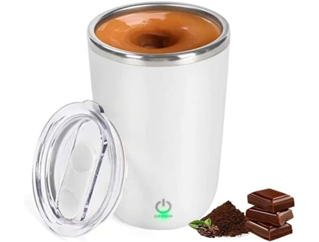 Taza de café automática de acero inoxidable, taza eléctrica con mecanismo de agitación, café/leche/chocolate caliente para oficina en casa, color b...