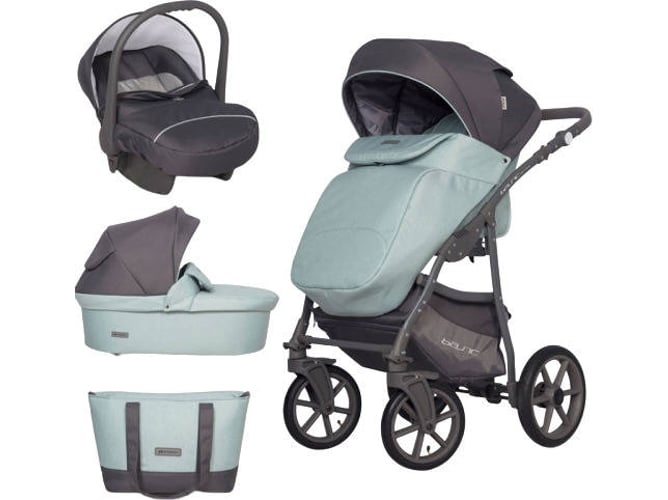 Carrito de Bebé Individual RIKO Basic Pastel + Carlo Basil