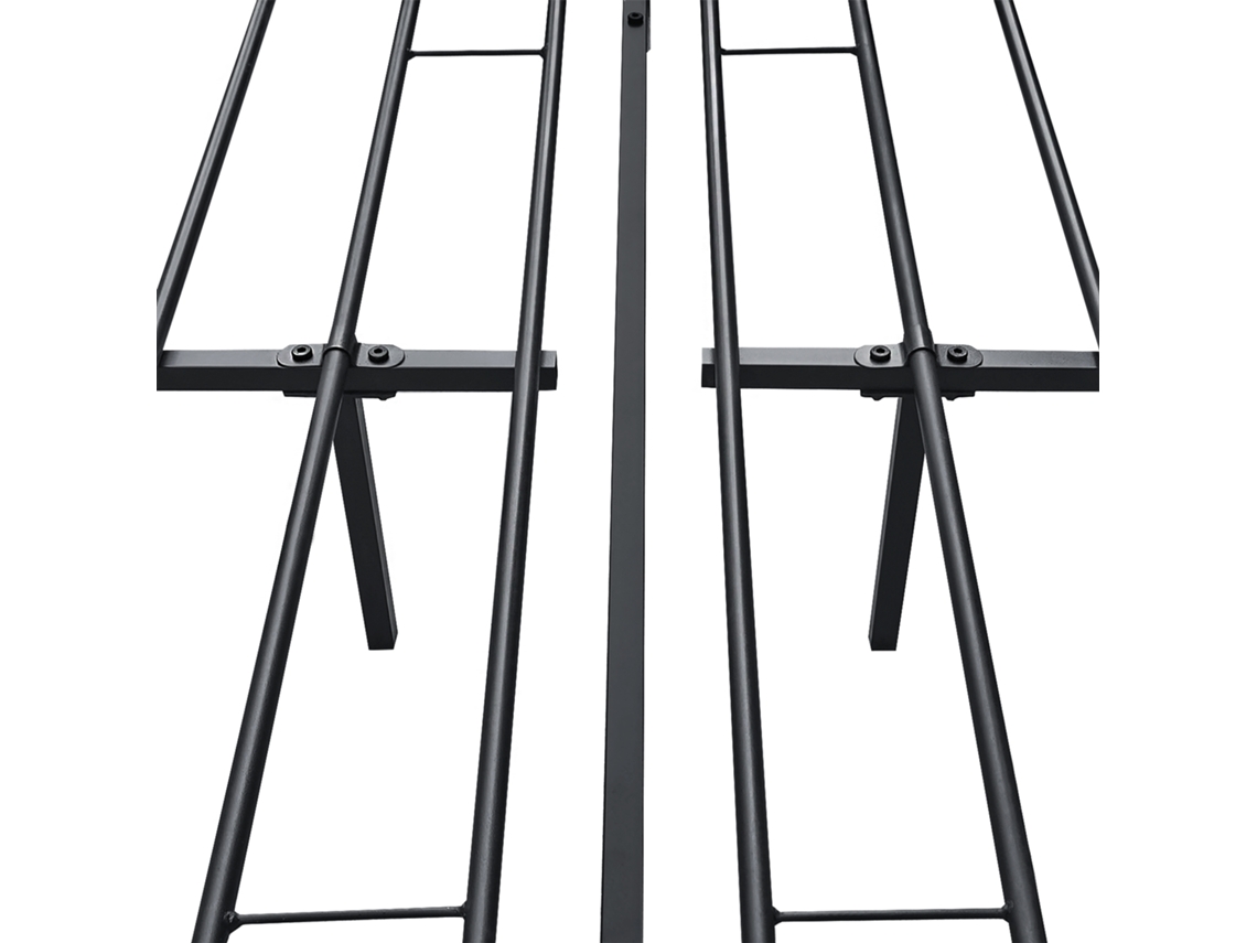 Cama matrimonio Laos [EN.CASA] con somier metal 160 x 200cm - Negro