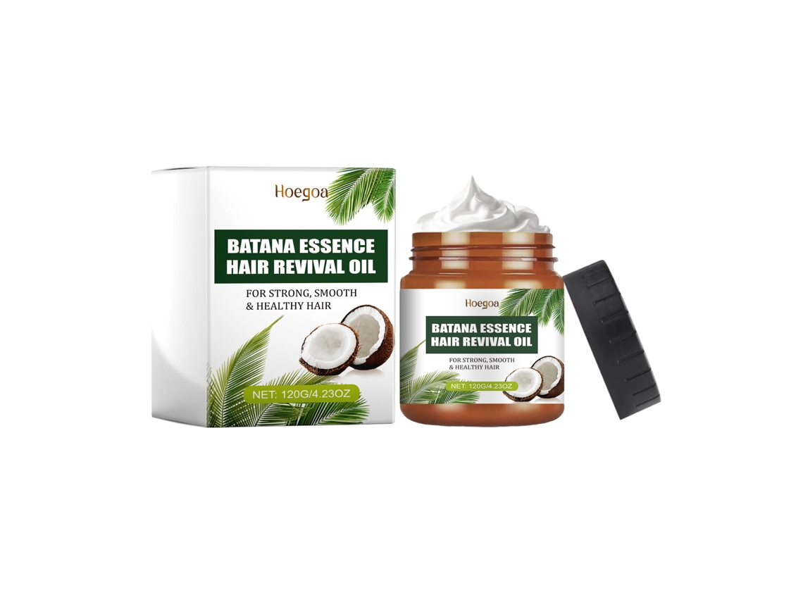 Mascarilla capilar de aceite de batana para el crecimiento e hidratación del cabello.