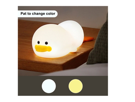 Luz Nocturna Infantil con Pato Lámpara Táctil Regulable y Recargable USB XIMU