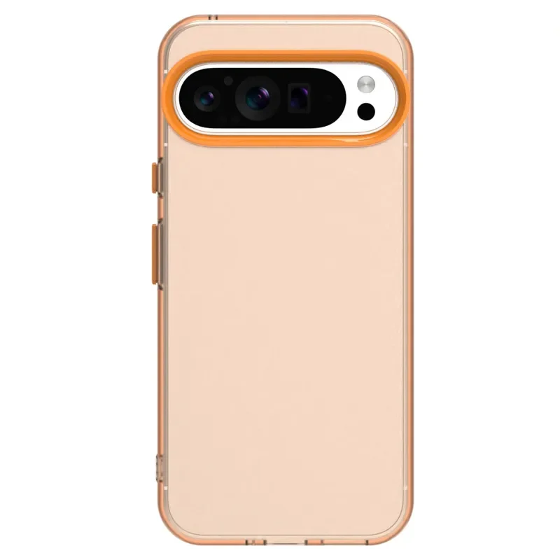 (naranja, Google Pixel 10) Caja De Teléfono Translúcida Y Sensible A La Piel Color Caramelo, Textura Mate, Anti-polvo Y Anti-caídas