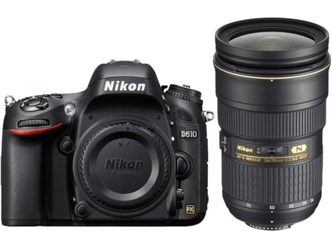 Kit Cámara Réflex NIKON D610 + AF-S 24-70MM F2.8G ED